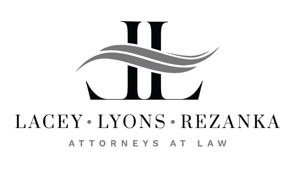 Lacey Lyons Rezanka Black and White logo