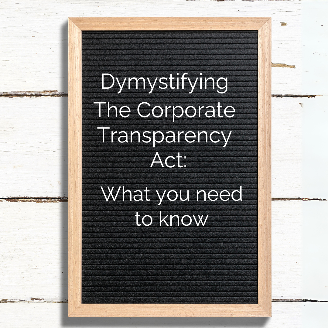 Demystifying The corporate transparency act.